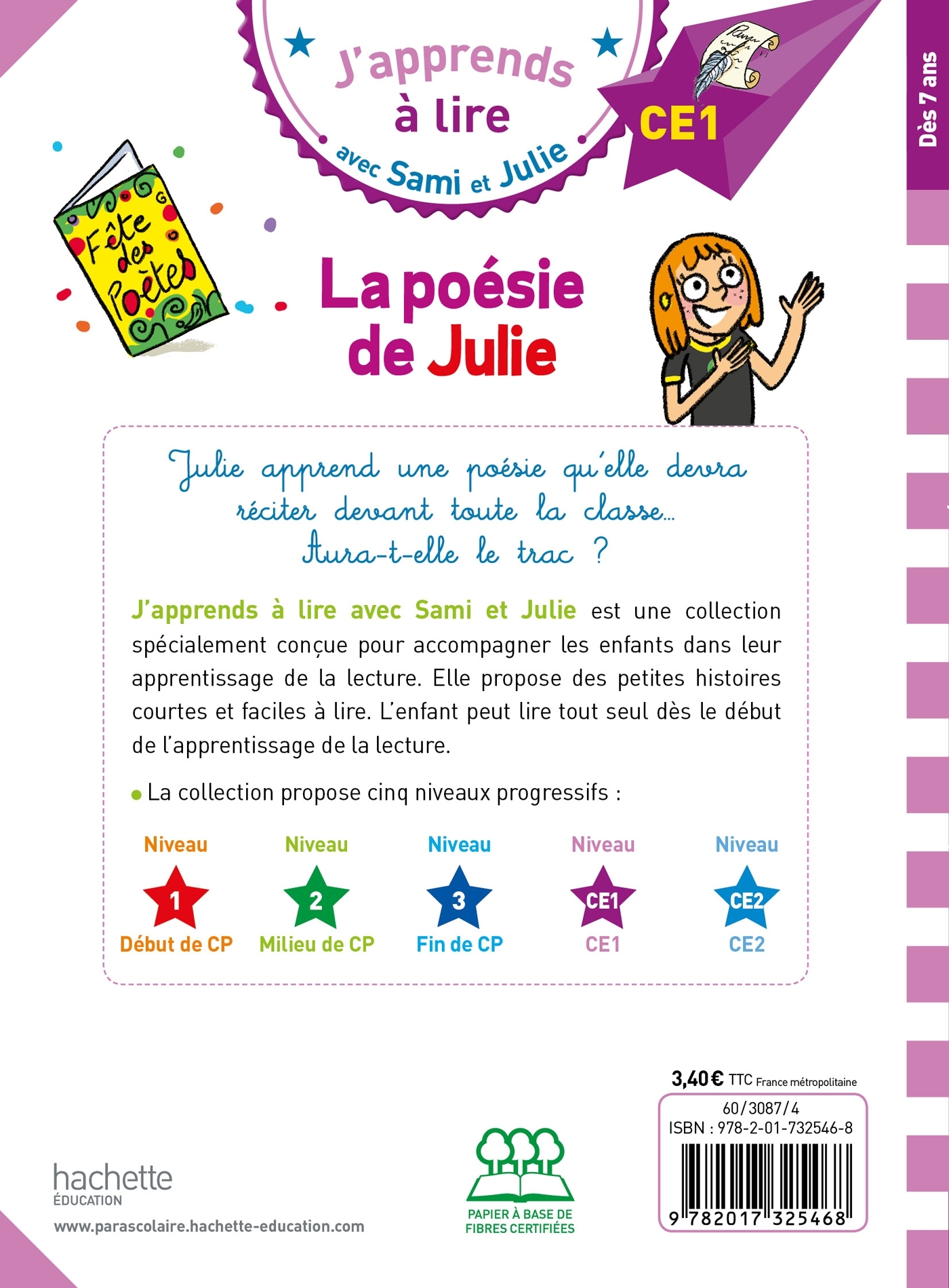 Sami et Julie CE1 - La poésie de Julie - Marion Fallot - HACHETTE EDUC