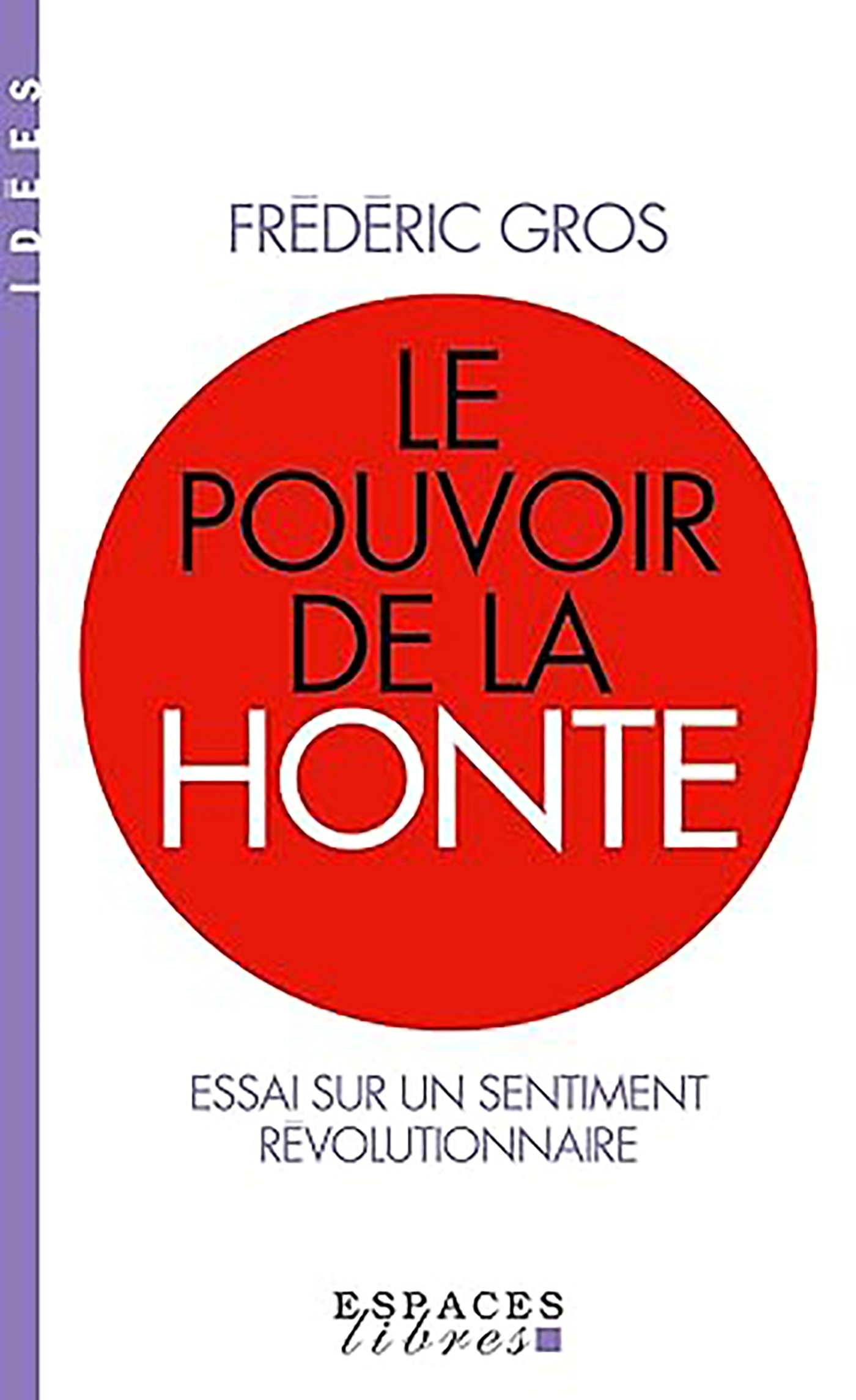 Le Pouvoir de la honte (Espaces Libres - Idées) - Frédéric Gros - ALBIN MICHEL