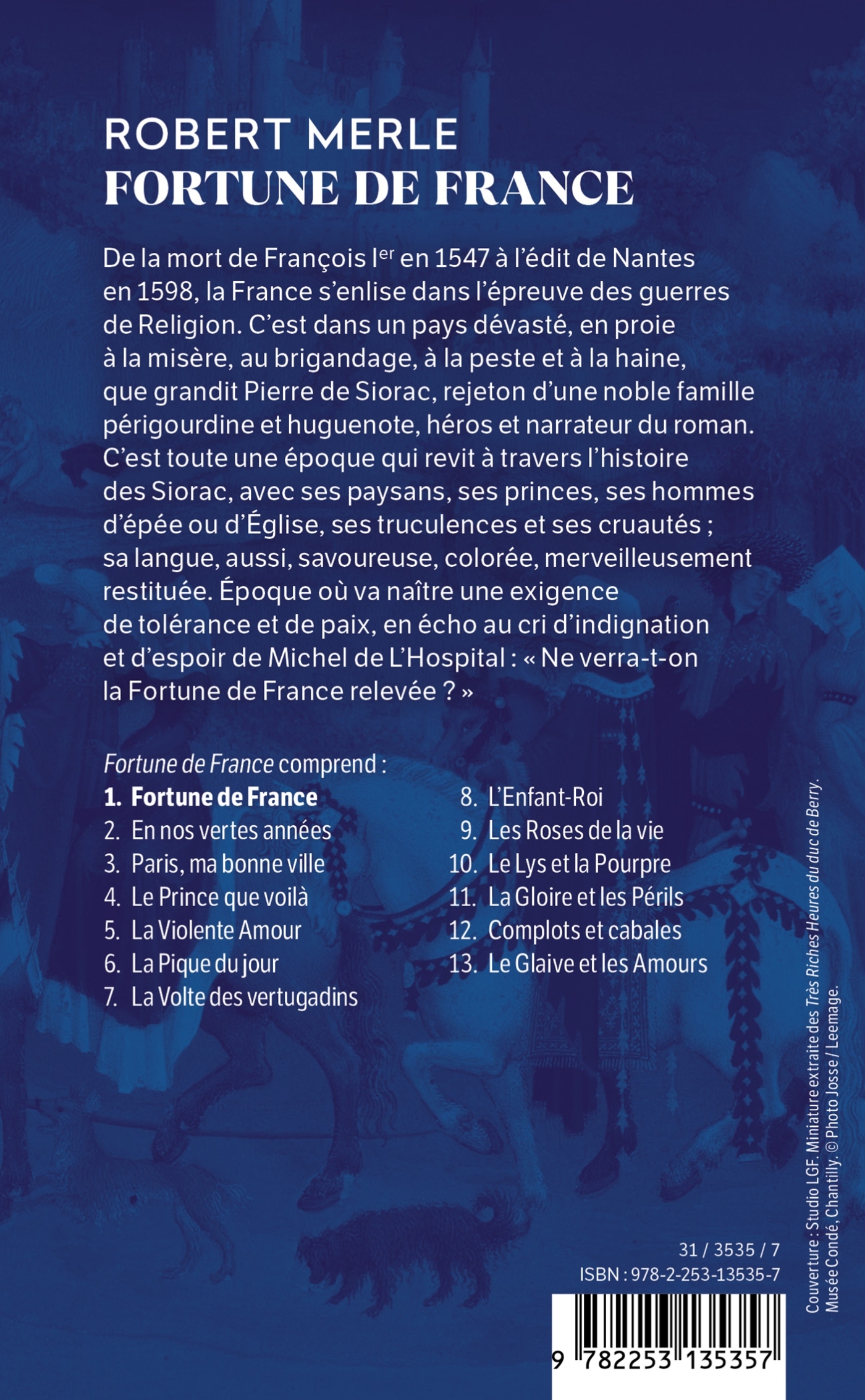 Fortune de France (Fortune de France , Tome 1) - Robert Merle - LGF