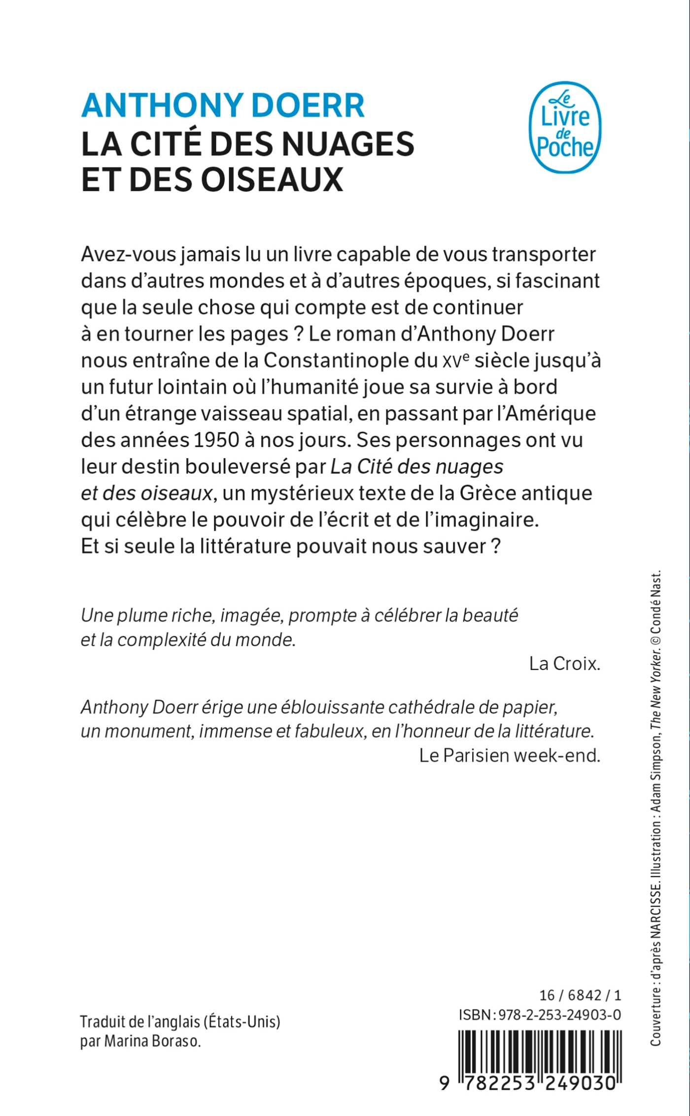 La Cité des nuages et des oiseaux - Anthony Doerr - LGF