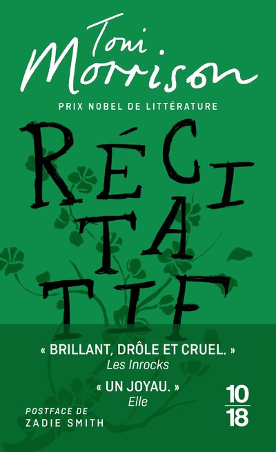 Récitatif - Toni Morrison, Zadie Smith - 10 X 18