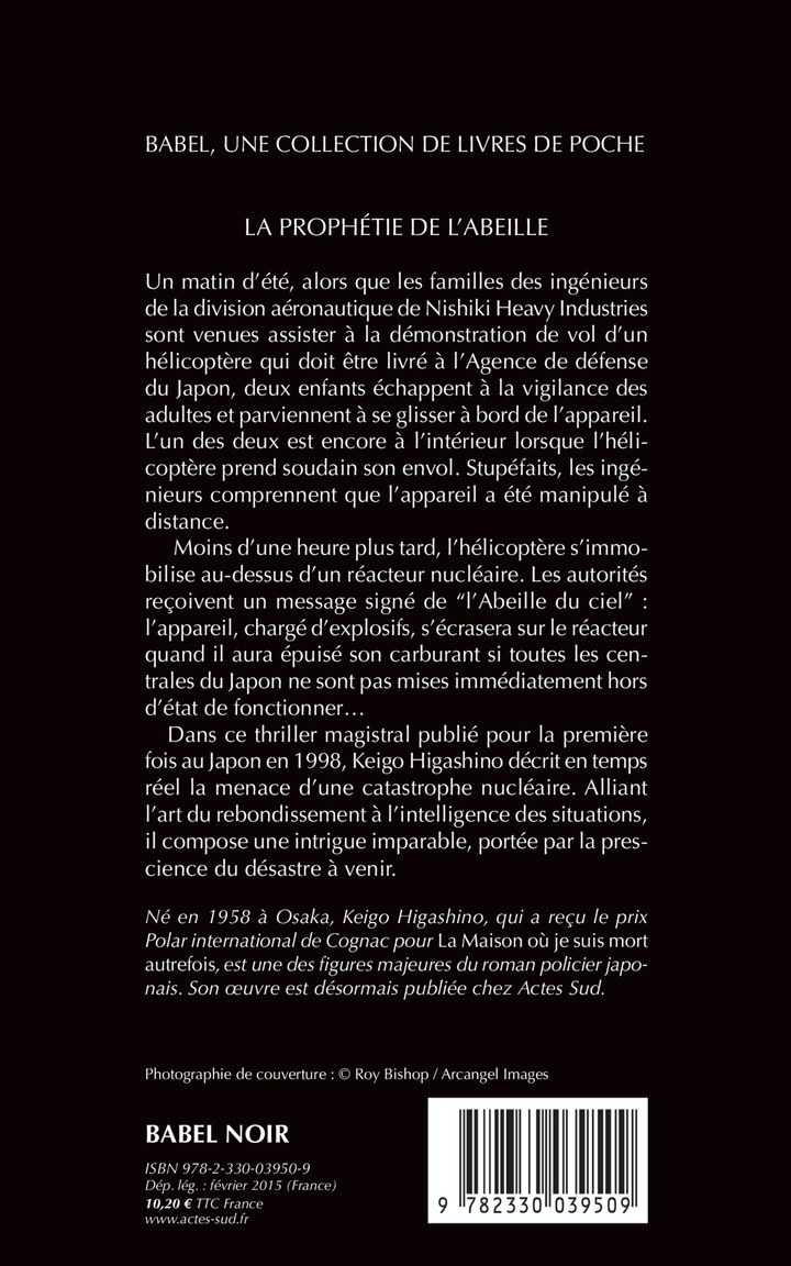 La Prophétie de l'abeille - Keigo Higashino - ACTES SUD