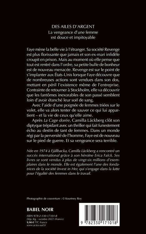 Des ailes d'argent - Camilla Läckberg - ACTES SUD
