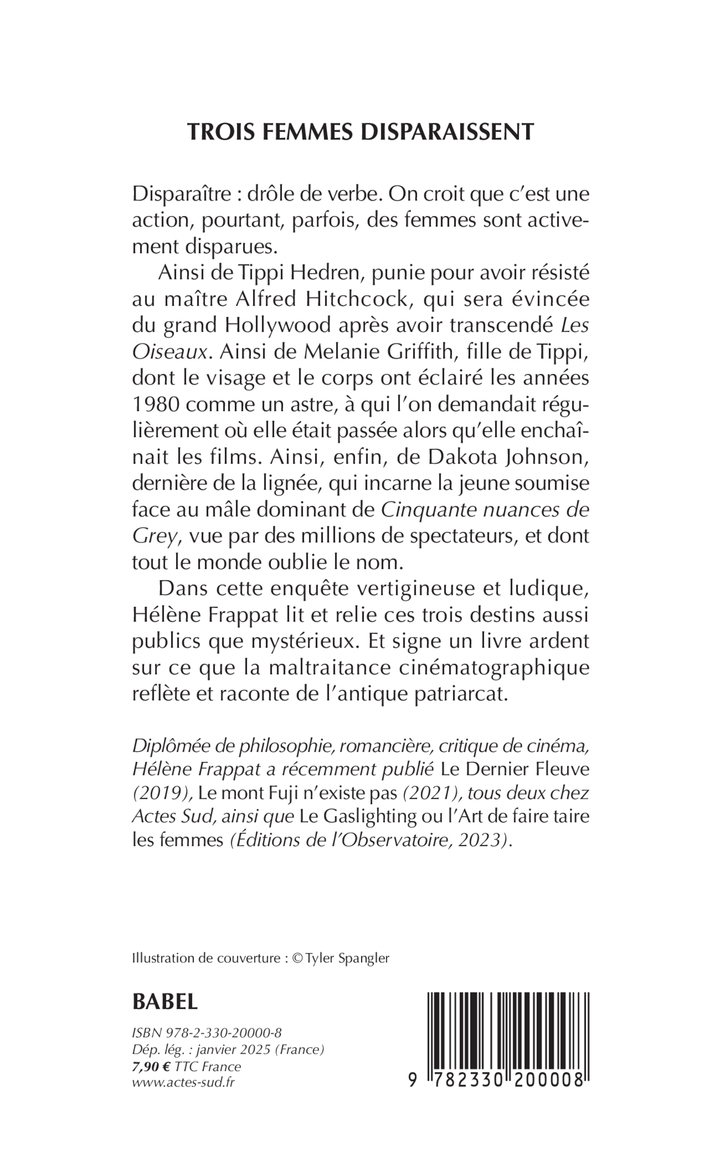 Trois femmes disparaissent - Hélène Frappat - ACTES SUD