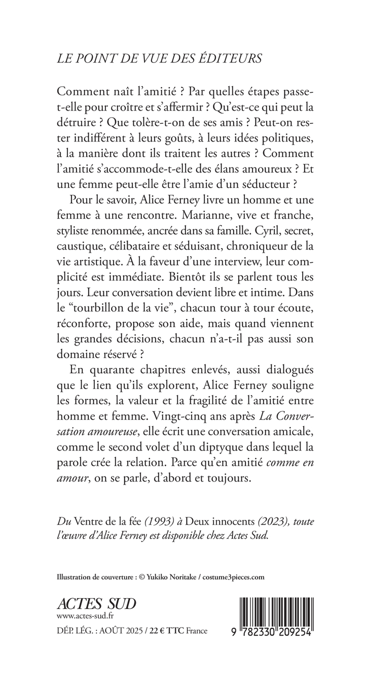 Comme en amour - Alice Ferney - ACTES SUD