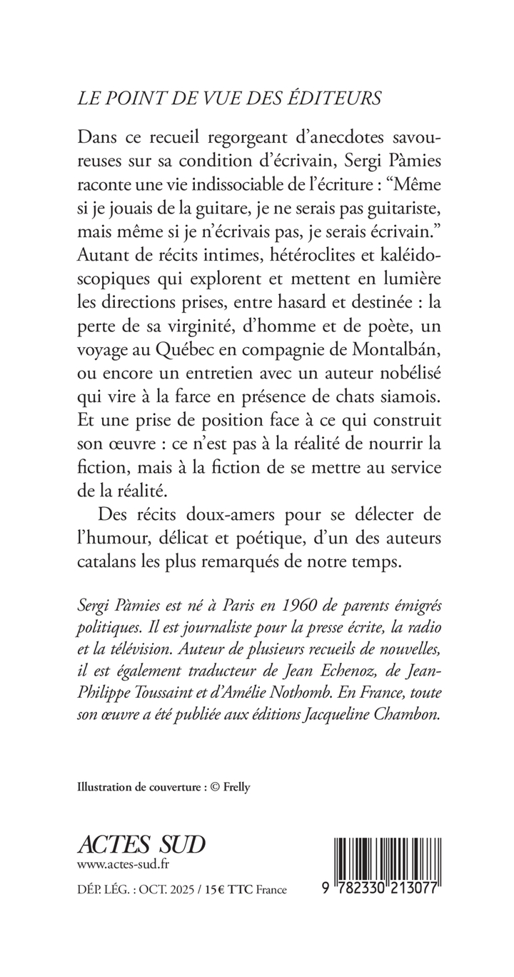 À deux heures, il sera trois heures - Sergi Pàmies - ACTES SUD