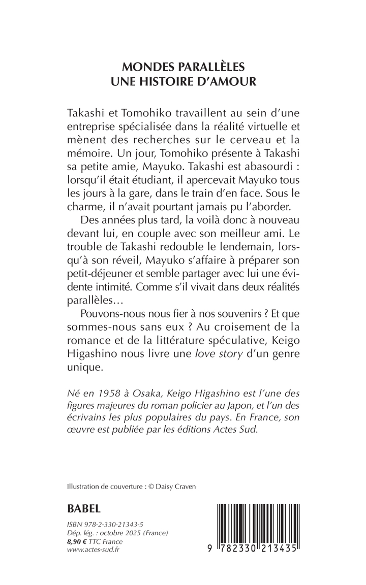 Mondes parallèles, une histoire d'amour - Keigo Higashino - ACTES SUD