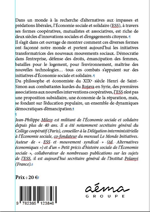 ESS : une dynamique d’innovations et d’émancipation - Jean-Philippe MILESY - CROQUANT