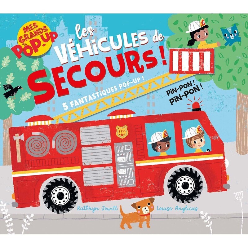 Mes grands pop-up - Les véhicules de secours - Kathryn JEWITT - 1 2 3 SOLEIL