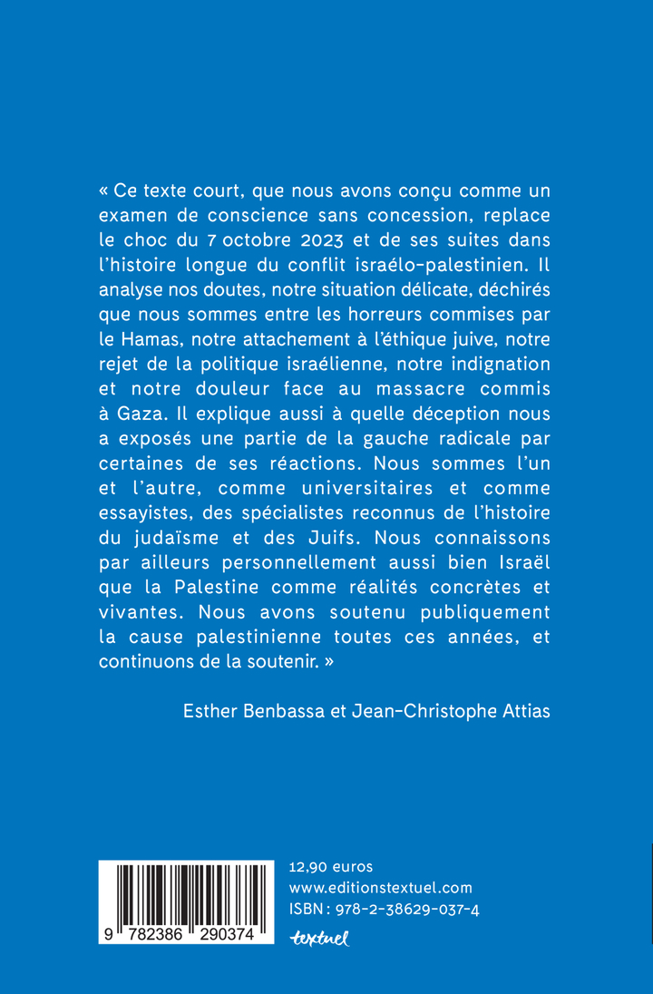 La conscience juive à l'épreuve des massacres - Jean-Christophe Attias, Esther Benbassa - TEXTUEL