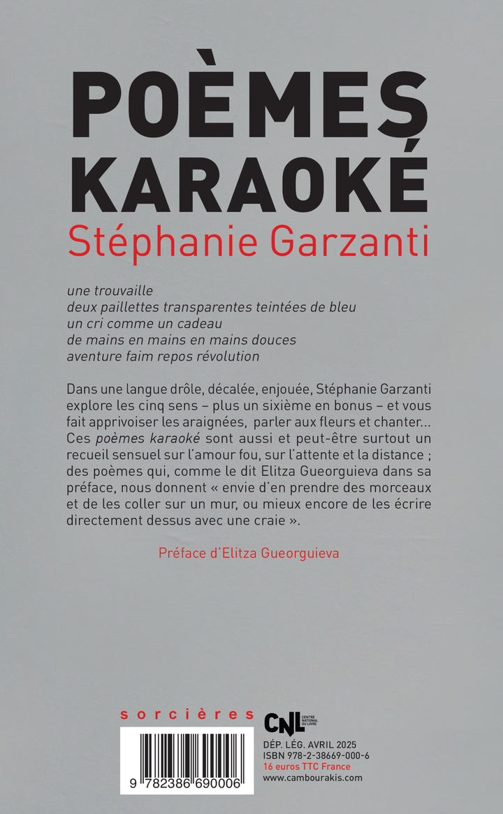 poèmes karaoké - Stéphanie Garzanti, Elitza Gueorguieva - CAMBOURAKIS