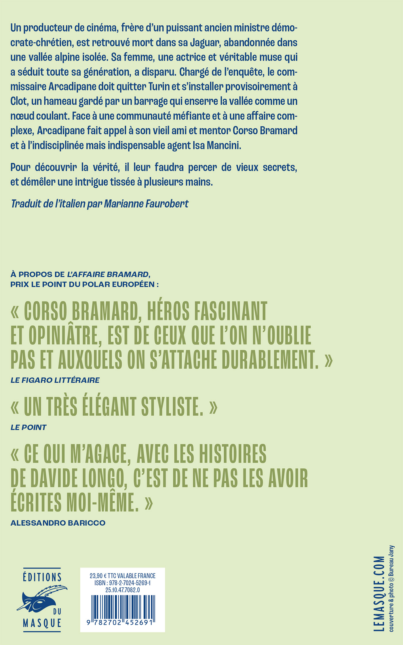 Règlement de comptes - Davide Longo - ED DU MASQUE