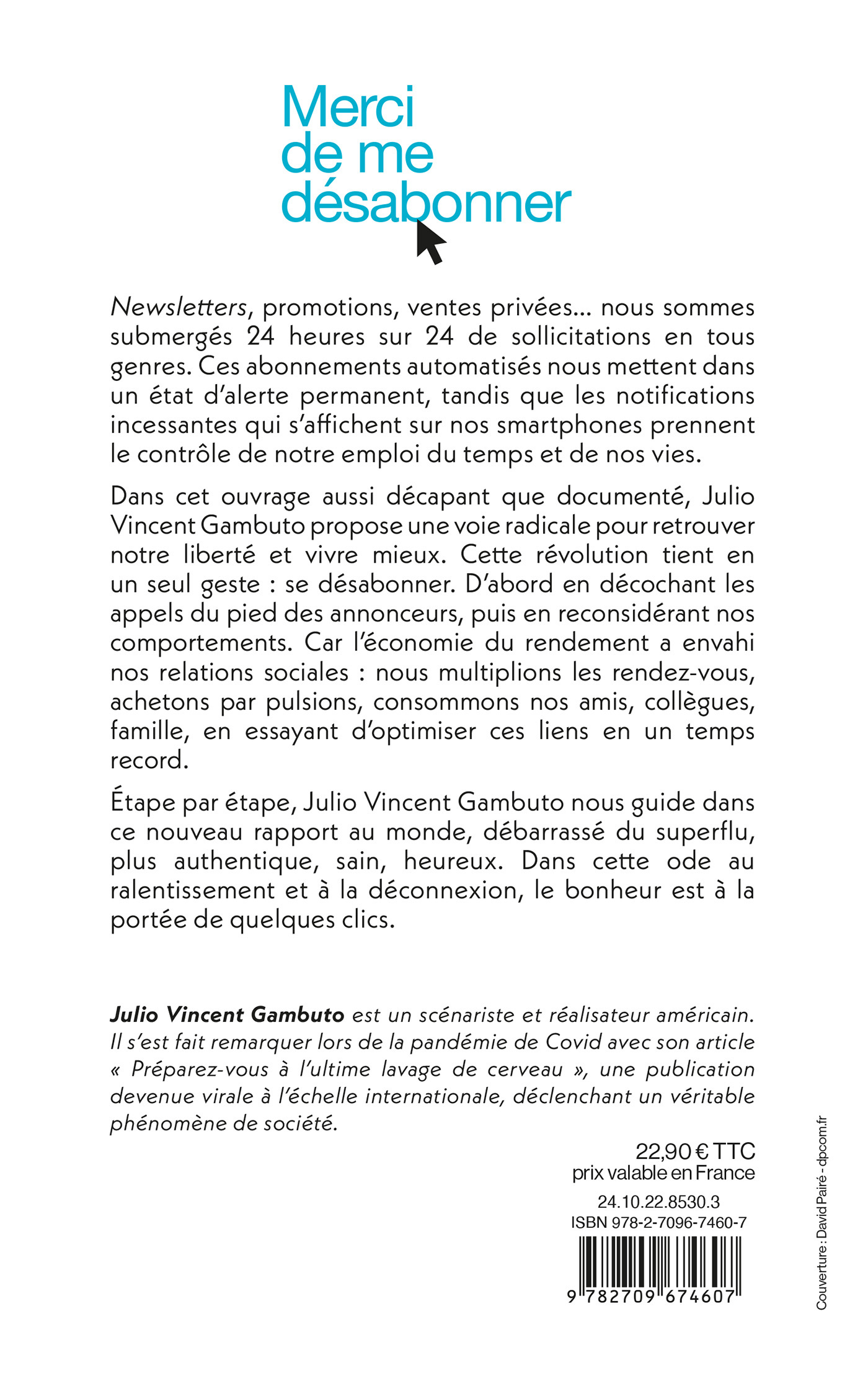 Merci de me désabonner - Julio Vincent Gambuto - LATTES