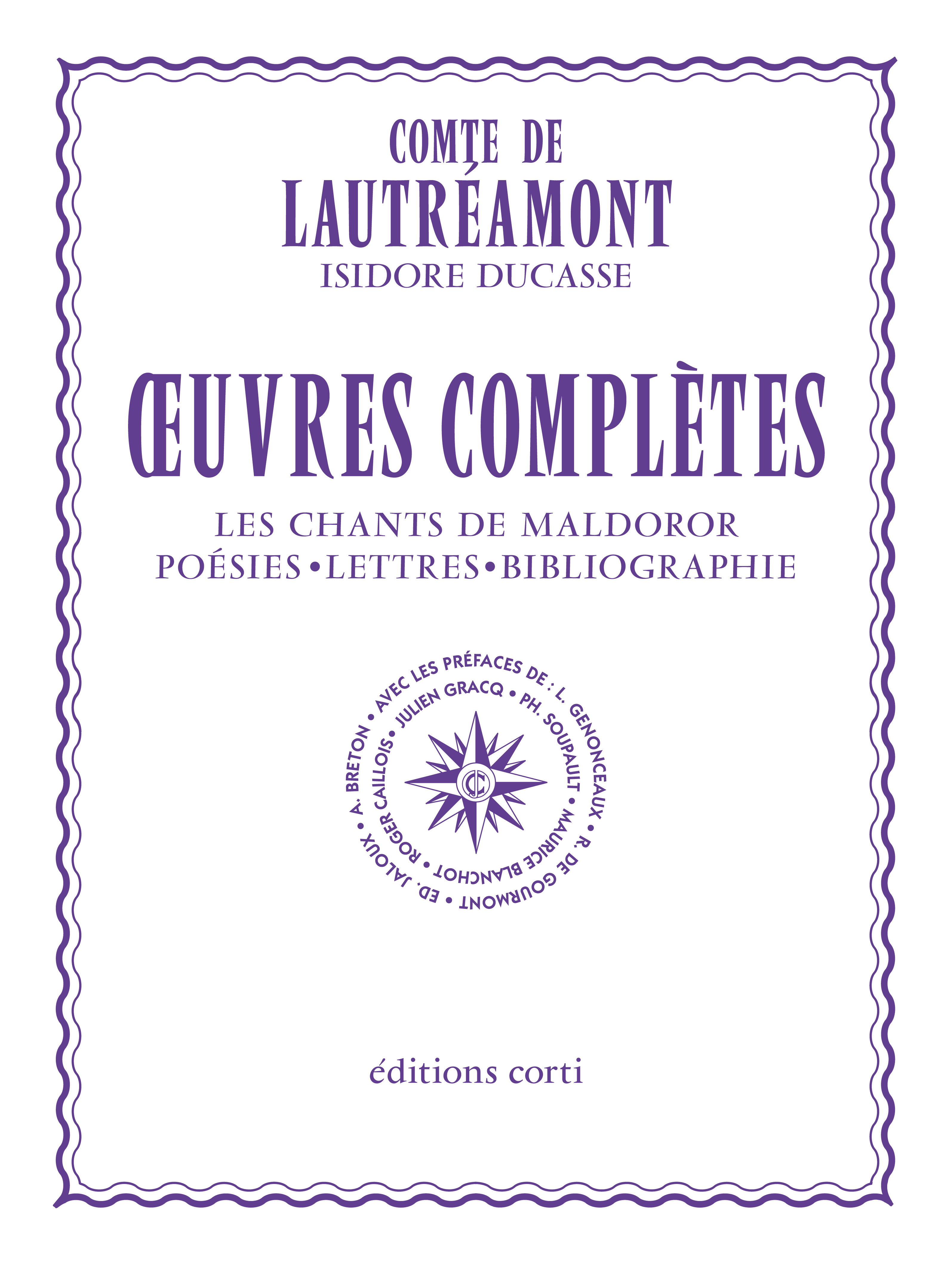 Oeuvres complètes -  Lautreamont - CORTI