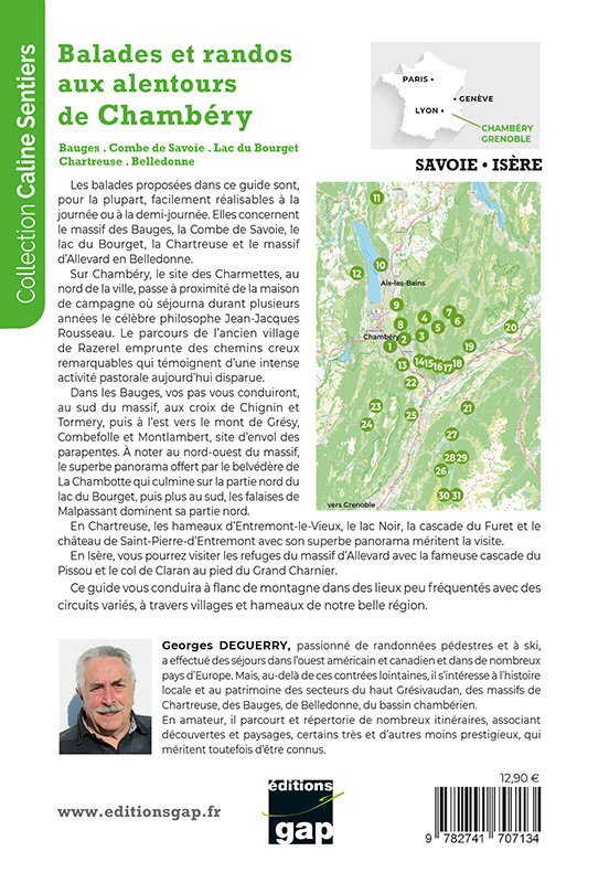 AUX ALENTOURS DE CHAMBERY BALADES ET RANDOS -  G. DUGUERRY, Georges DEGUERRY - GAP