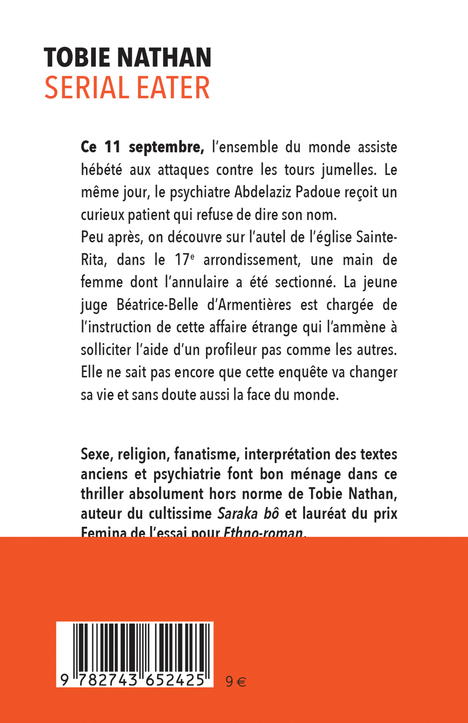 Serial eater - Tobie Nathan, Francois Guerif - RIVAGES