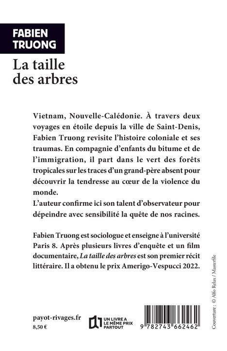 La taille des arbres - Fabien Truong - RIVAGES