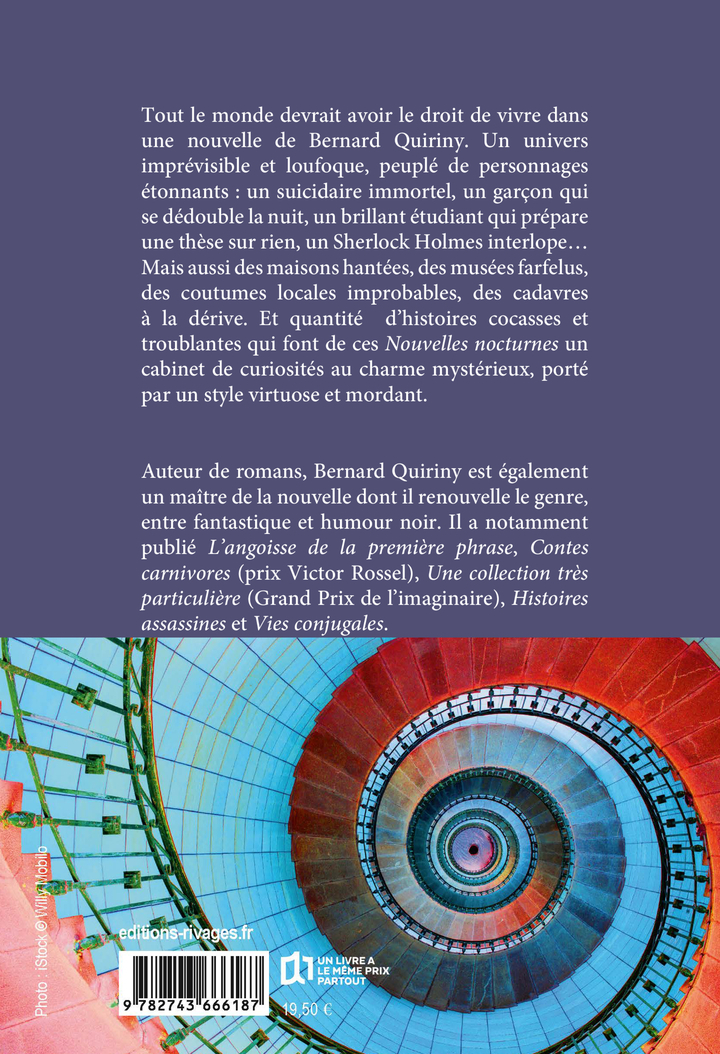Nouvelles nocturnes - Bernard Quiriny - RIVAGES