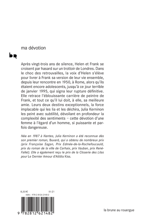 Ma dévotion - Julia Kerninon - ROUERGUE