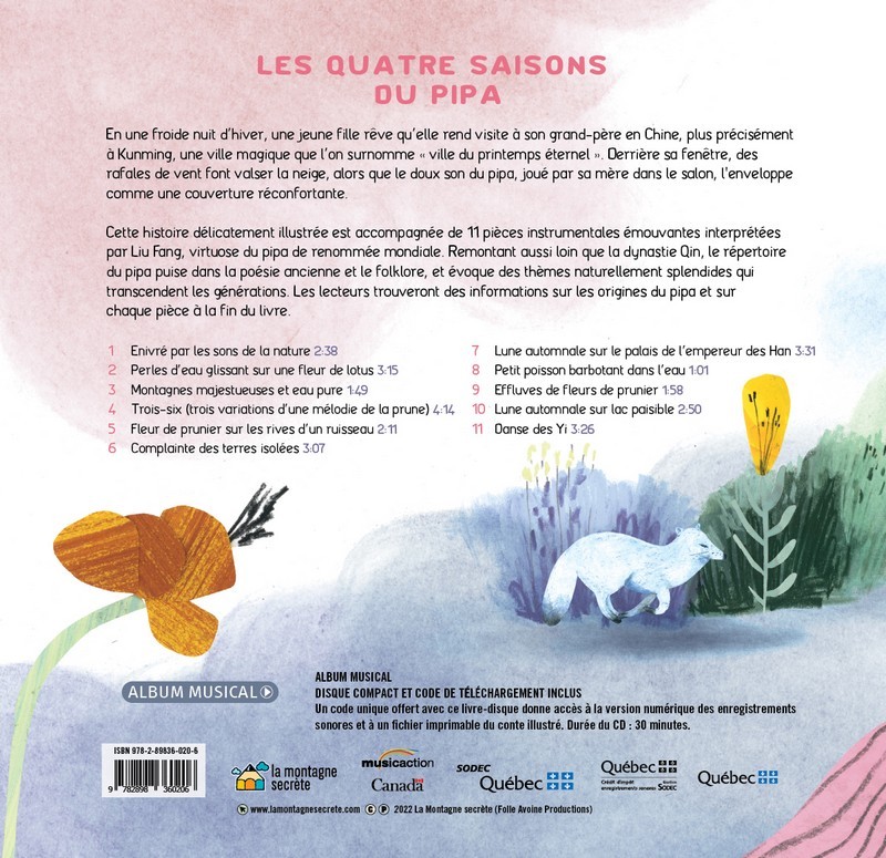 Les quatre saisons du pipa - Liu Fang, Patrick Lacoursière - MONTAGNE SECRET