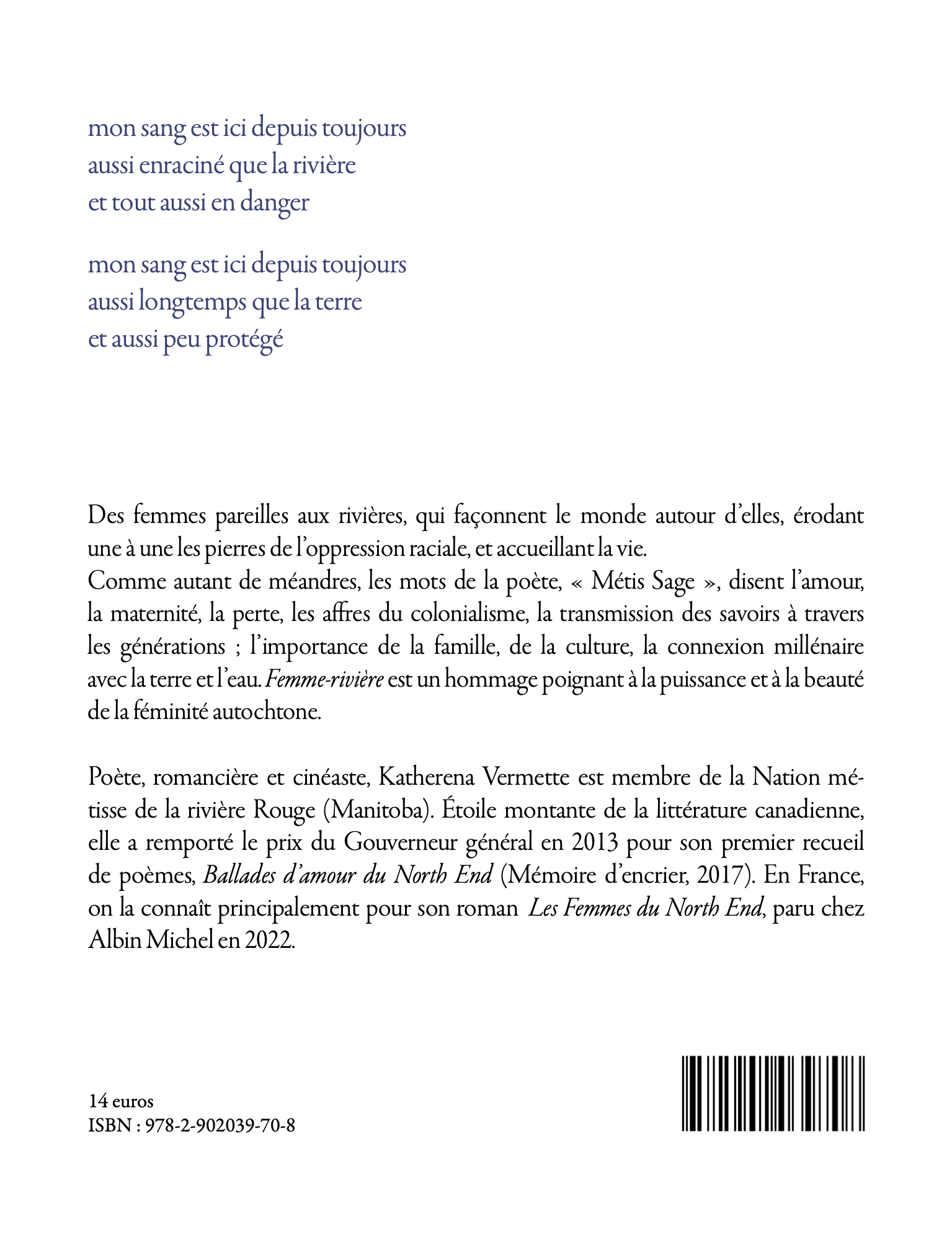 Femme-rivière - Katherena Vermette - DEPAYSAGE