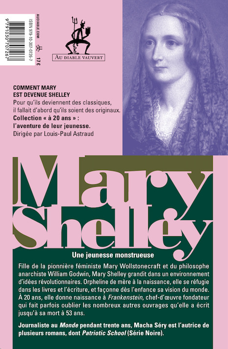 Mary Shelley à 20 ans - Macha Séry - DIABLE VAUVERT