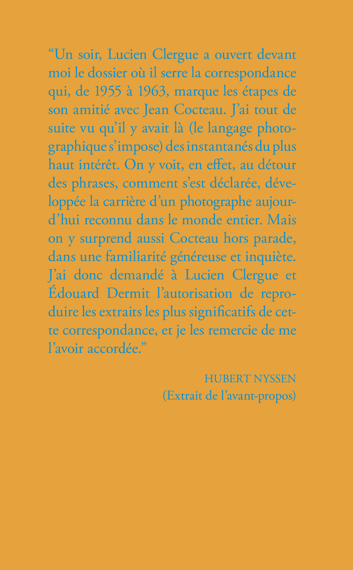 Correspondance Jean Cocteau et Lucien Clergue - Jean Cocteau, Lucien Clergue - ACTES SUD