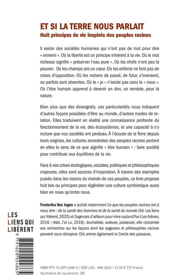 Et si la Terre nous parlait - Frederika Van Ingen - LIENS LIBERENT