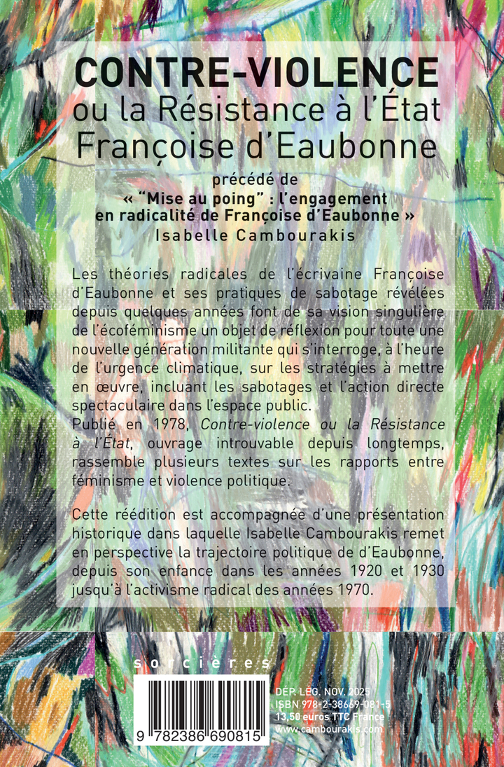 Contre violence - Françoise D'Eaubonne, Isabelle Cambourakis - CAMBOURAKIS