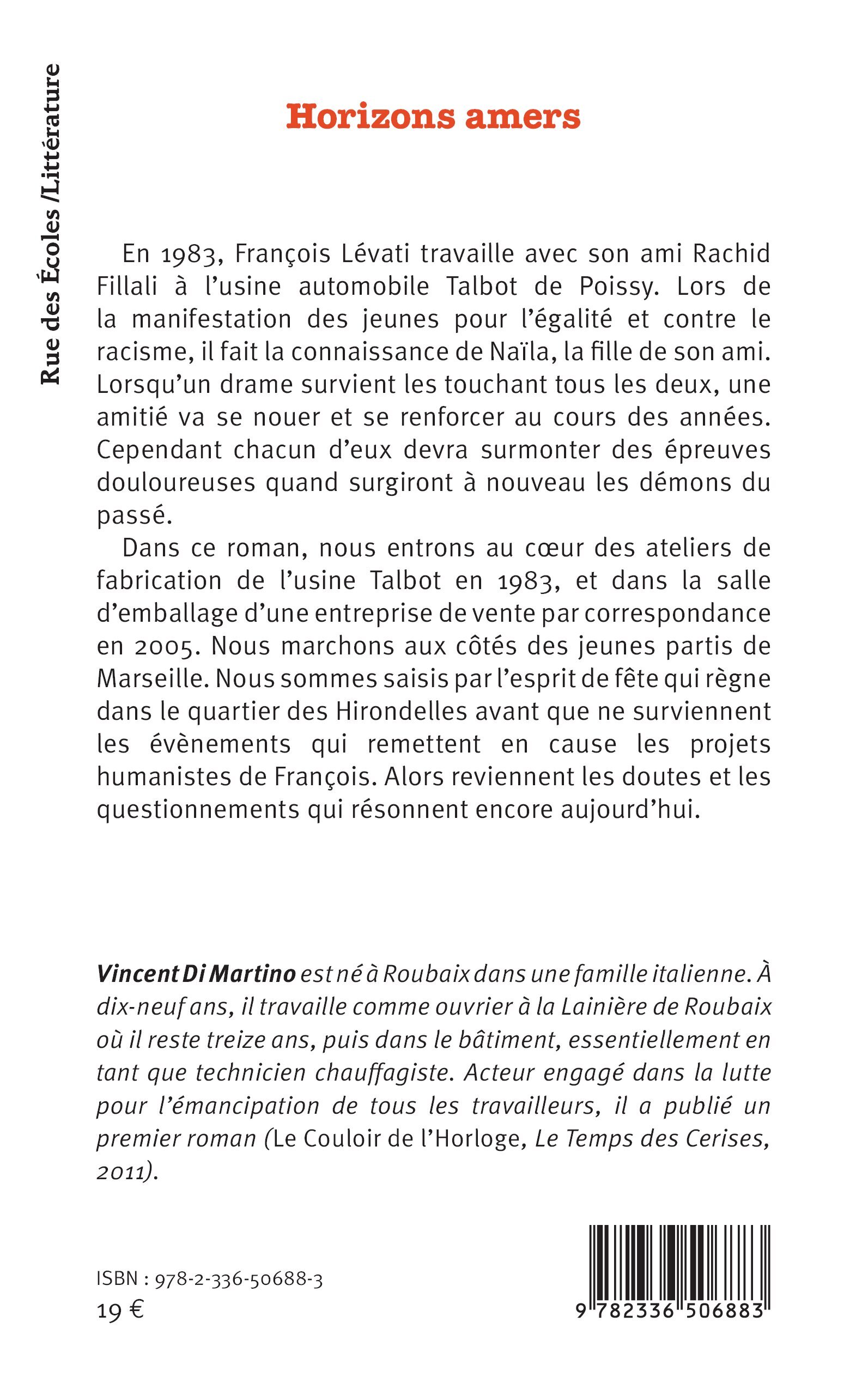 Horizons amers - Vincent Di Martino - L'HARMATTAN