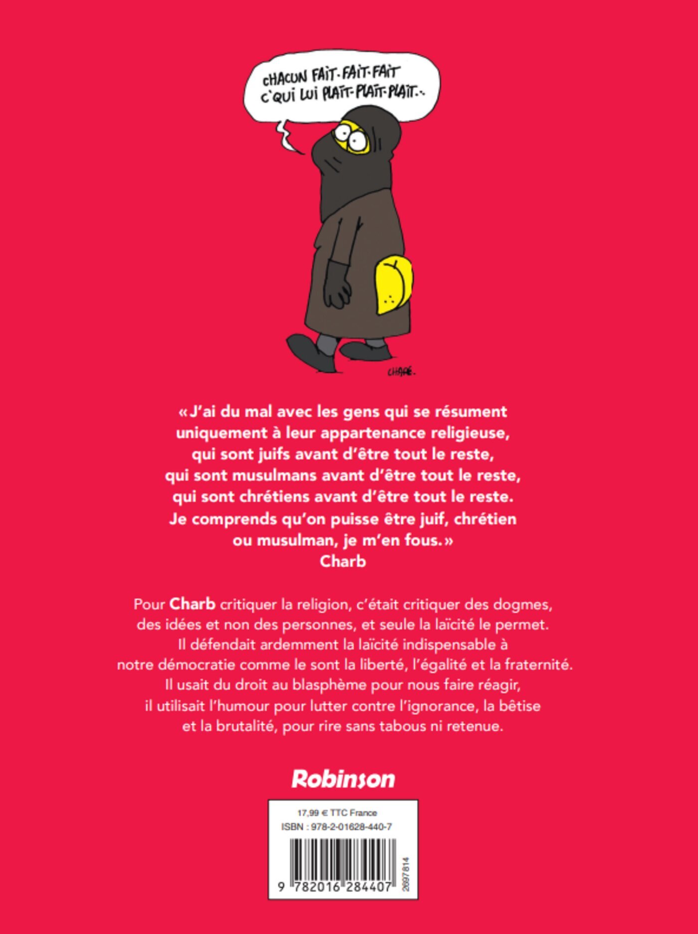 Laïcité -  Charb - ROBINSON FR