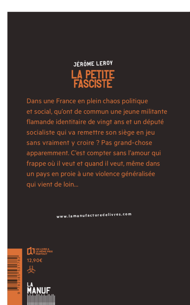 La petite fasciste - Jérôme Leroy - MANUFACTURE LIV
