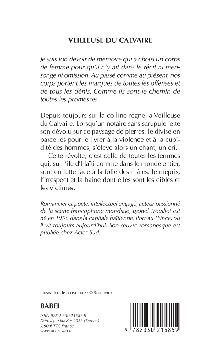 Veilleuse du Calvaire - Lyonel Trouillot - ACTES SUD