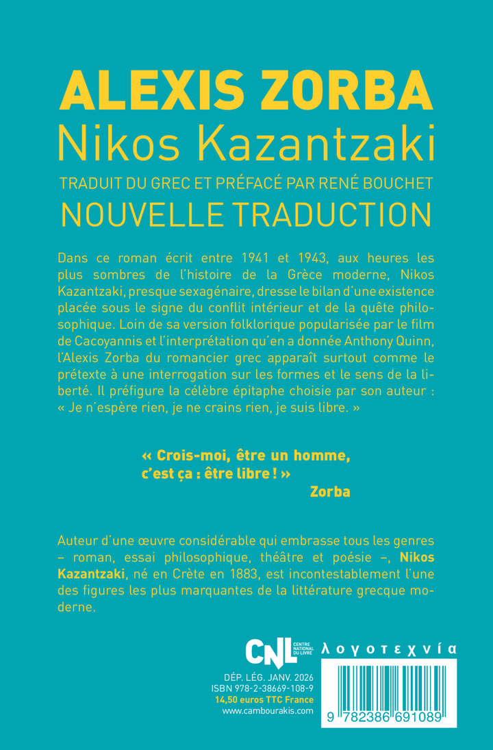 Alexis Zorba - Níkos Kazantzáki - CAMBOURAKIS