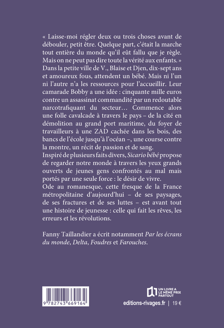 Sicario bébé - Fanny Taillandier - RIVAGES