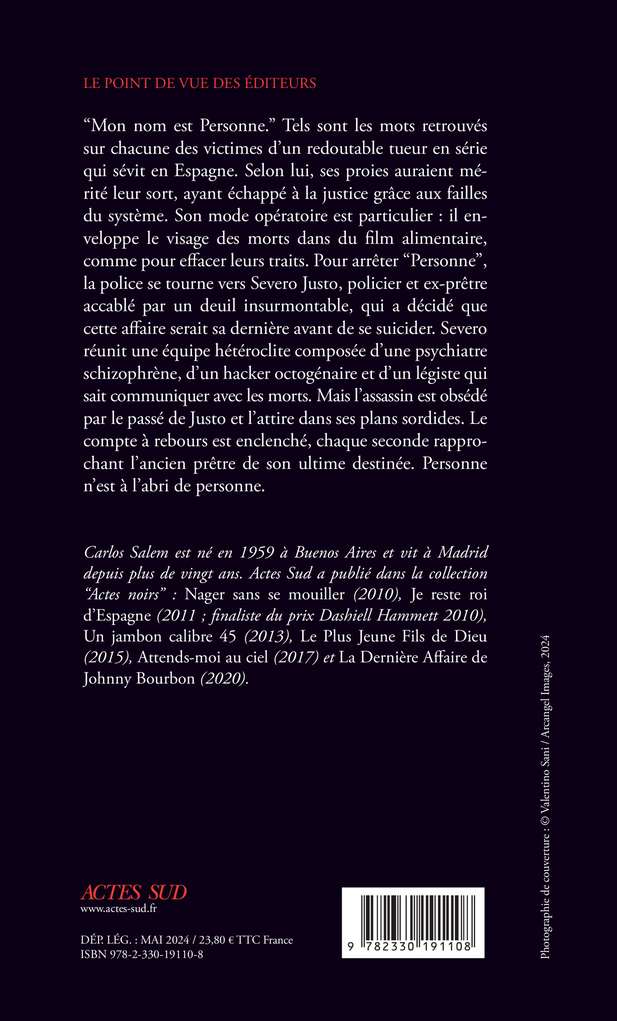Ceux qui méritent de mourir - Carlos Salem - ACTES SUD