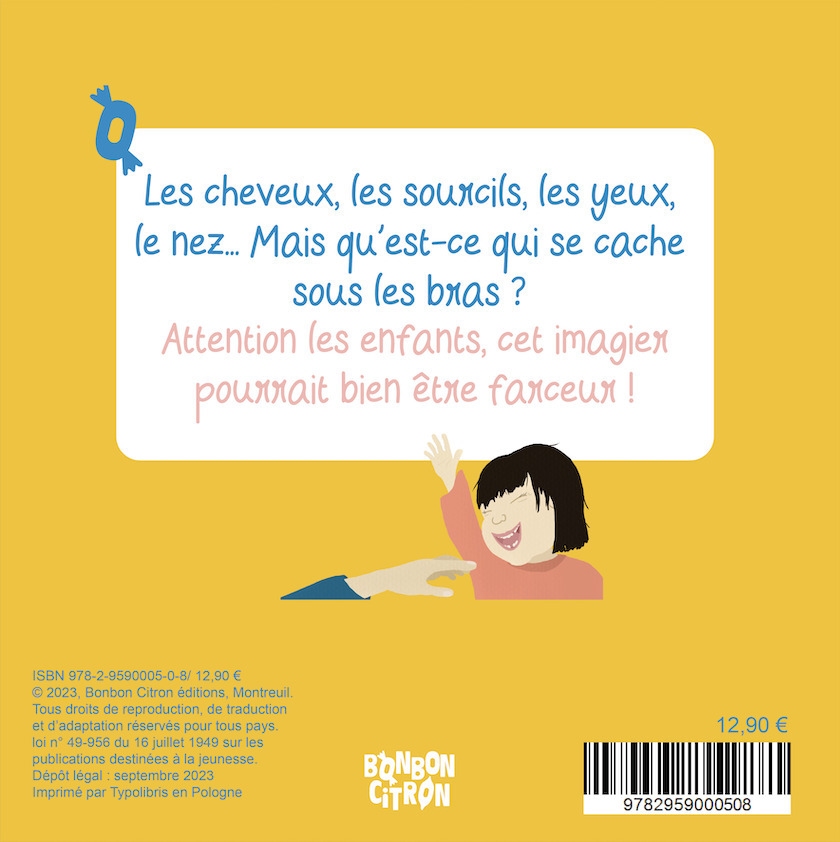 Mon corps, l'imagier qui chatouille - Alice Pfältzer - BONBON CITRON