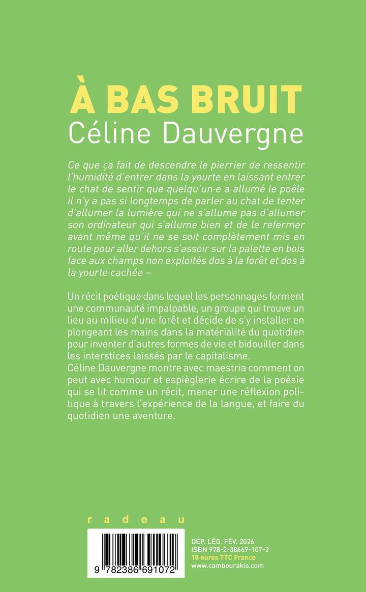 À bas bruit - Céline Dauvergne - CAMBOURAKIS