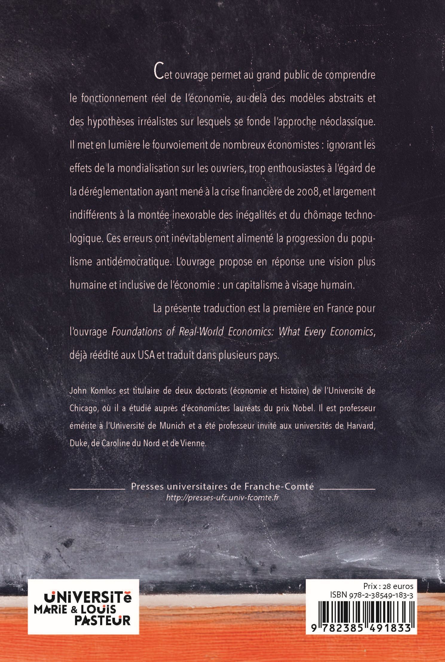 Réinventer l’économie pour le XXIᵉ siècle : les fondements d’un capitalisme humanist -  KOMLOS/ SAADAOUI,  KOMLOS/ PRIEDL, John KOMLOS, Jamel SAADAOUI - PUFC
