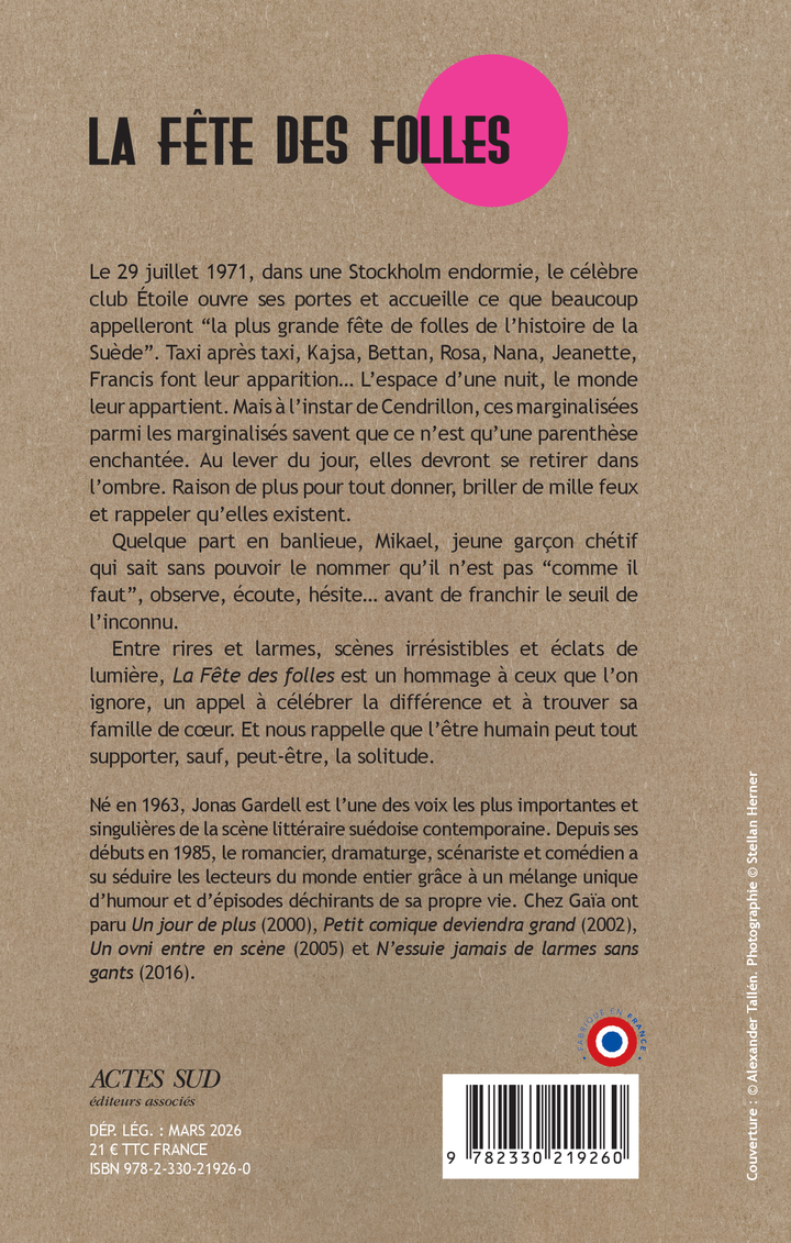 La Fête des folles - Jonas Gardell - GAIA