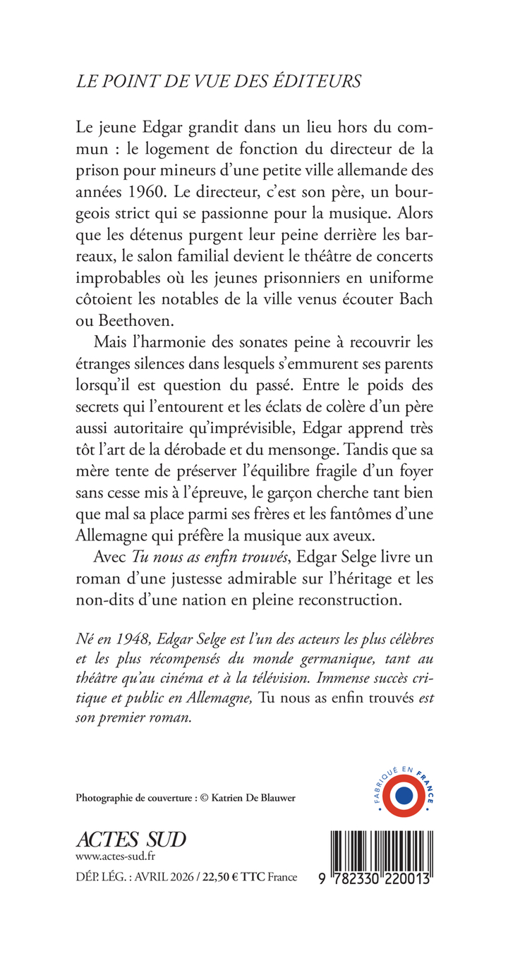 Tu nous as enfin trouvés - Selge Edgar - ED. J. CHAMBON