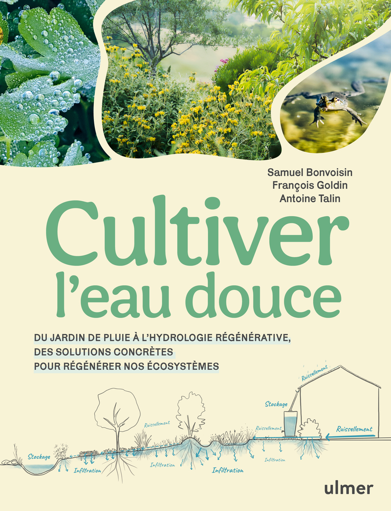 Cultiver l'eau douce - Du jardin de pluie à l'hydrologie régénérative, des solutions concrètes pour régénérer nos écosystèmes - Antoine Talin, Samuel Bonvoisin, François Goldin - ULMER