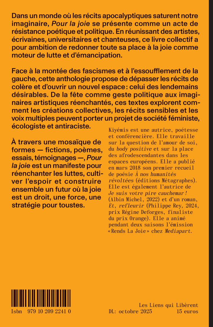 Pour la joie -  Kiyémis - LIENS LIBERENT
