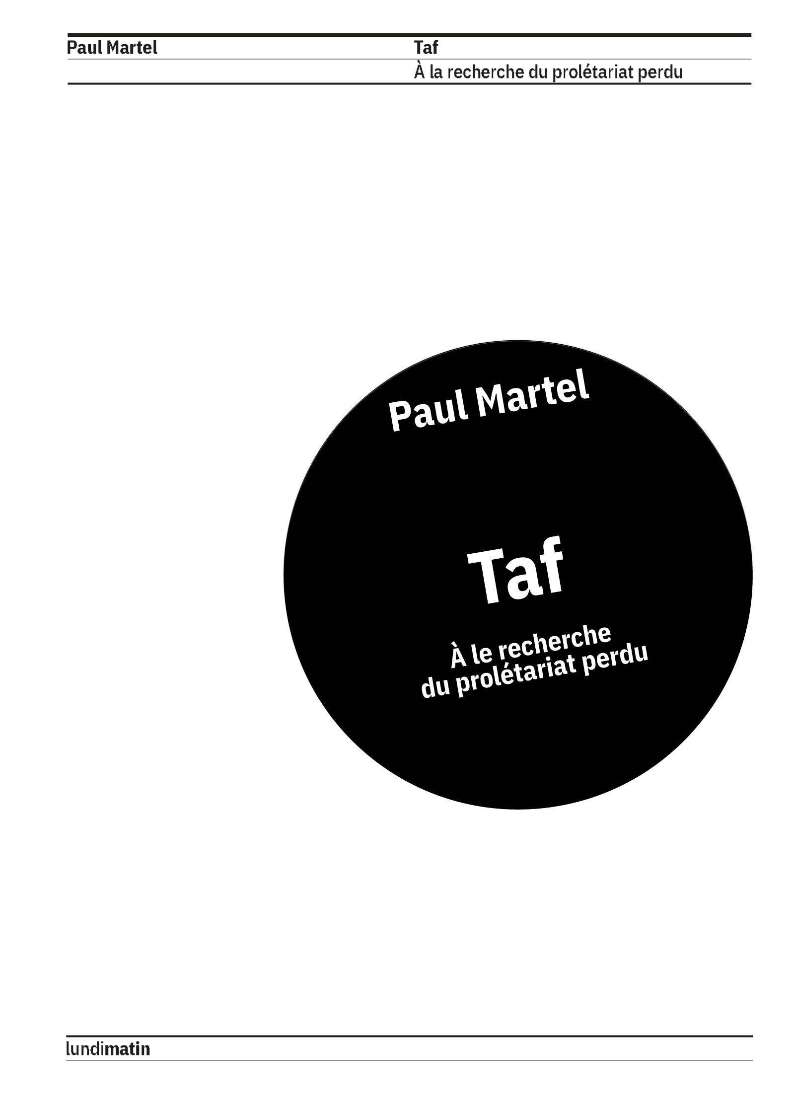 Taf - Paul Martel - LUNDIMATIN