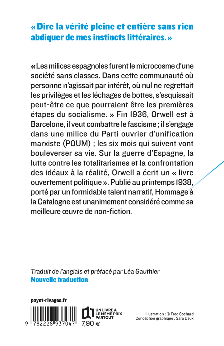 Hommage à la Catalogne - George Orwell - PAYOT